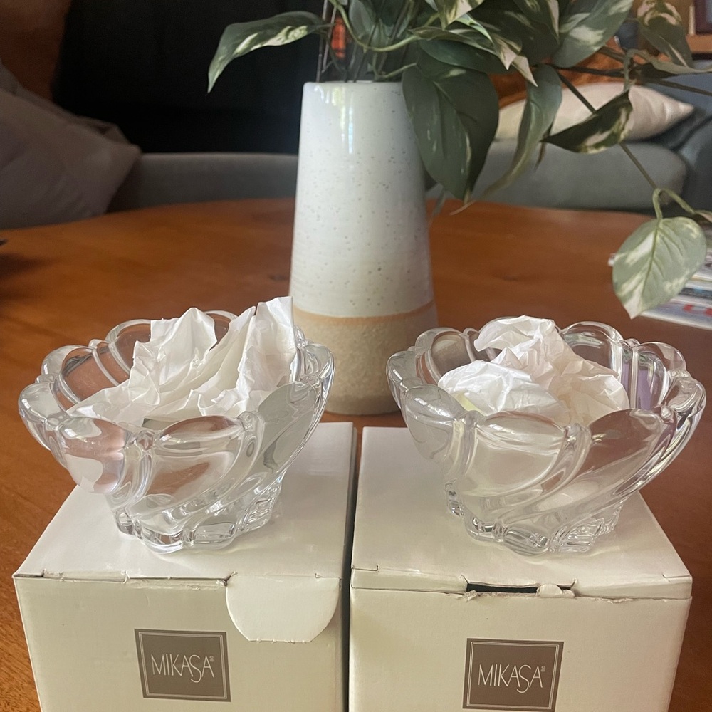 Mikasa Glass Votive holders